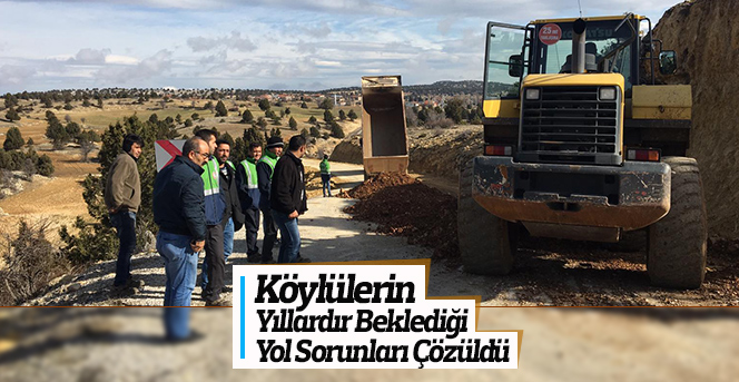 Köylülerin Yıllardır Beklediği Yol Çalışmaları Tamamlandı