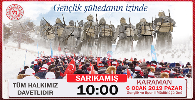 Karaman, Sarıkamış Şehitlerini Yad Edecek