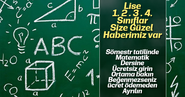 Karaman'da ücretsiz matematik kursu deneyimi başlıyor