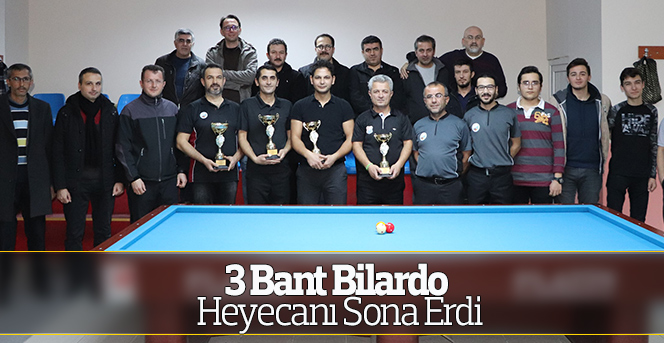 Karaman’da 3 Bant Bilardo Heyecanı Sona Erdi