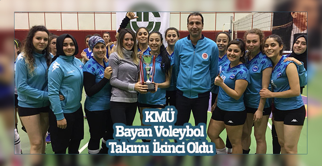 KMÜ Bayan Voleybol Takımından İkincilik