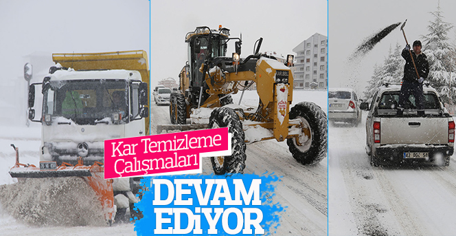 Kar Temizleme Çalışmaları Devam Ediyor