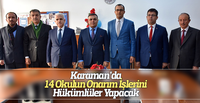 Karaman’da 14 okulun onarım işlerini hükümlüler yapacak