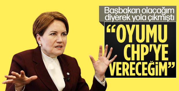 Meral Akşener belediye seçimlerinde CHP'ye oy atacak