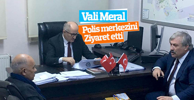 Vali Meral'den polis merkezine ziyaret