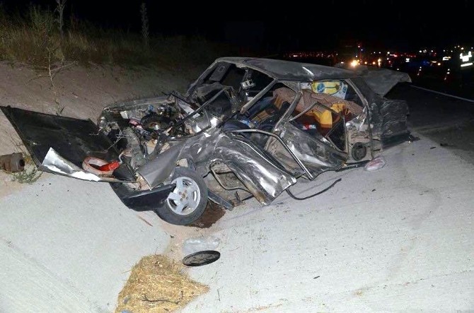 Konya’da İki Otomobil Çarpıştı: 1 Ölü, 1 Yaralı