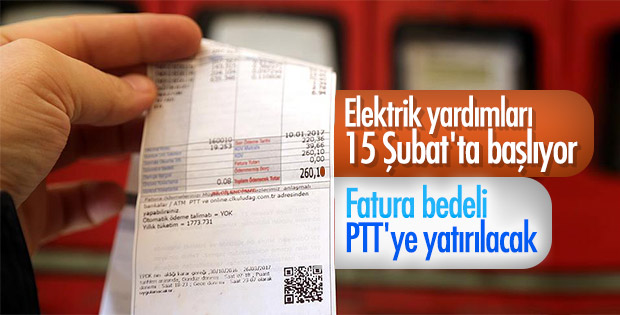 Elektrik yardımı başlıyor