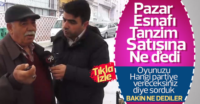 Pazarcı Esnafı Tanzim satışına büyük tepki gösterdi