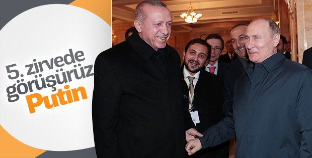 Cumhurbaşkanı Erdoğan, Putin tarafından uğurlandı