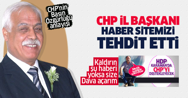 CHP’den Gazetemize Mahkeme tehdidi