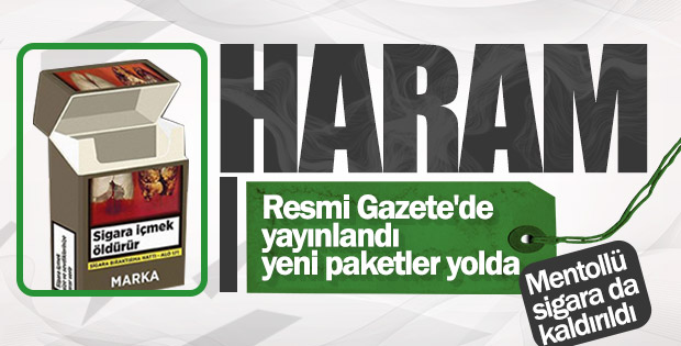 Sigara paketlerinde yeni dönem başladı