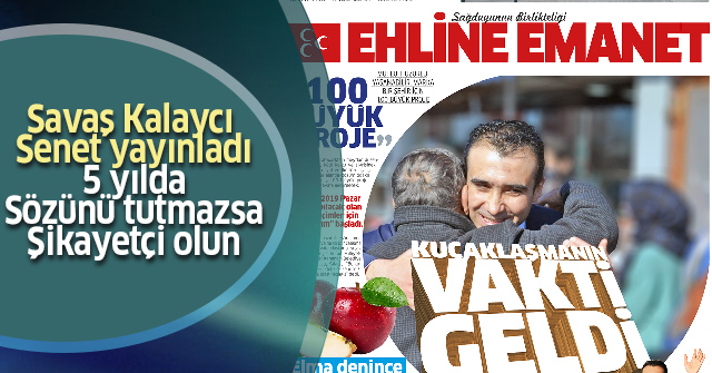 20 Bin adet “Ehline Emanet” Gazetesi Dağıtılıyor