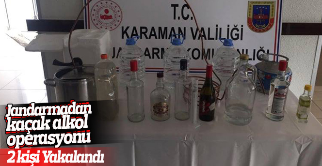 Jandarmandan kaçak alkol operasyonu