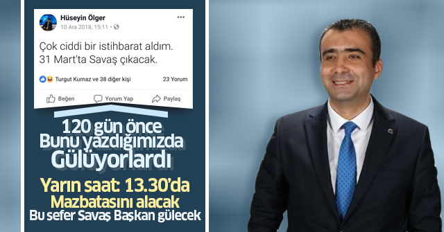 Savaş Kalaycı Mazbatasını alıyor