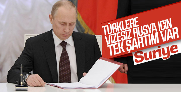 Türklere vizesiz Rusya seyahati, Putin'e soruldu