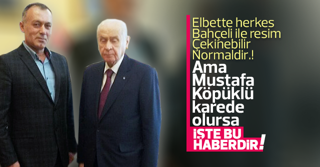 Mustafa Köpüklü, Devlet Bahçeli'yi ziyaret etti.