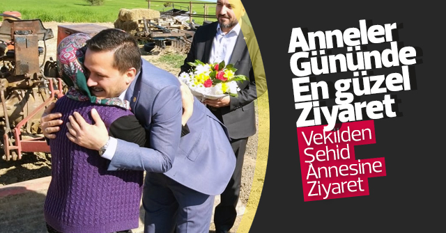 Selman Oğuzhan Eser, Şehid Annesini ziyaret etti.