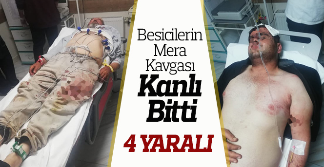 Besicilerin mera kavgası kanlı bitti: 4 yaralı