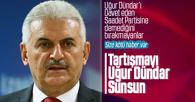 Binali Yıldırım dan Uğur Dündar a davet