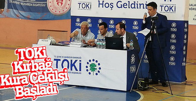 TOKİ Karaman Kırbağ Kura Çekilişi Başladı