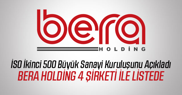 İSO İkinci 500 Büyük Sanayi Kuruluşunu Açıkladı