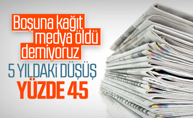 Gazete tirajları son 5 yılda dibe vurdu