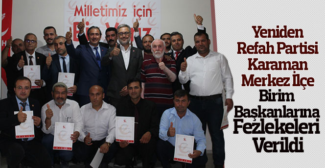 Refah Partisi Birim Başkanları Fezlekelerini Aldı