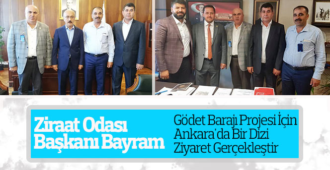 Gödet Barajı Kapalı Sulama Sistemi Projesi için somut adım atıldı.