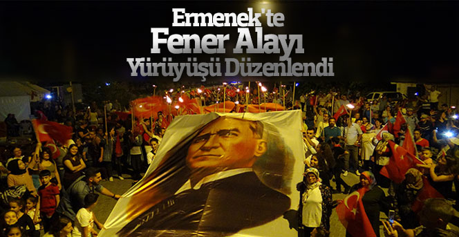 Ermenek'te fener alayı yürüyüşü