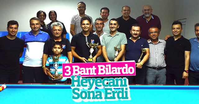 Karaman’da 3 Bant Bilardo Heyecanı Sona Erdi