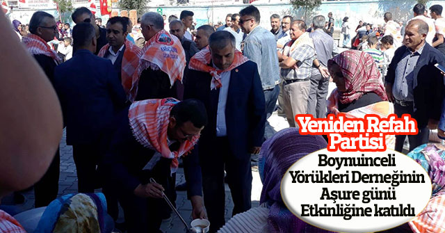 Yeniden Refah Partisi aşure günü etkinliğine katıldı.