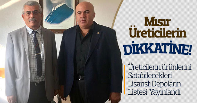 Mısır Üreticilerin Dikkatine!