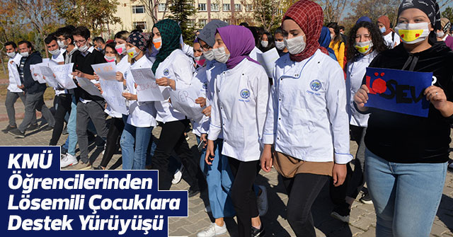 Öğrencilerinden Lösemili Çocuklara Destek Yürüyüşü