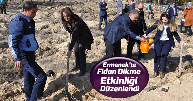 Ermenek'te , Fidan Dikme Etkinliği Düzenlendi