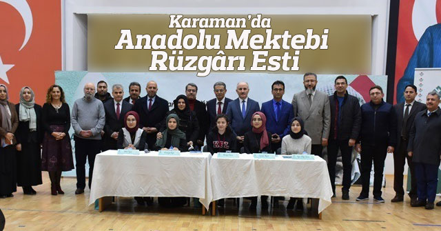 Karaman'da Anadolu Mektebi Rüzgârı Esti