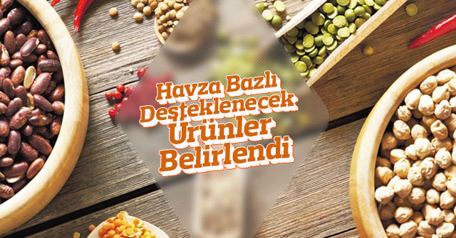 Havza Bazlı Desteklenecek Ürünler Belirlendi