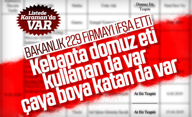 Bakanlık gıdada sahtecilik yapan markaları ifşa etti