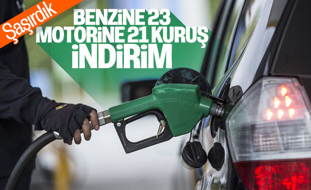 Benzin ve motorine indirim yapıldı