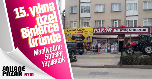 Şahane Pazardan büyük indirim