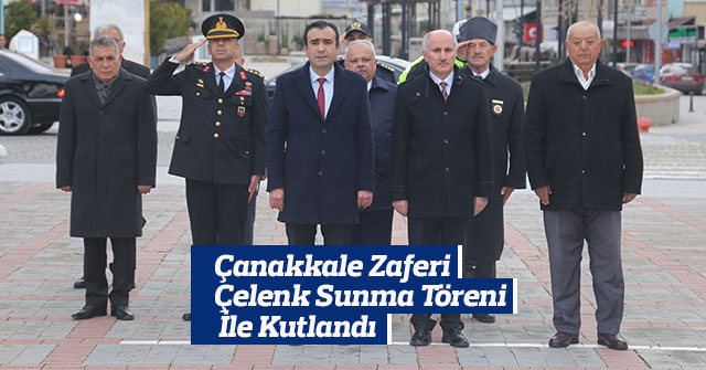 Çanakkale Zaferi Çelenk Sunma Töreni İle Kutlandı