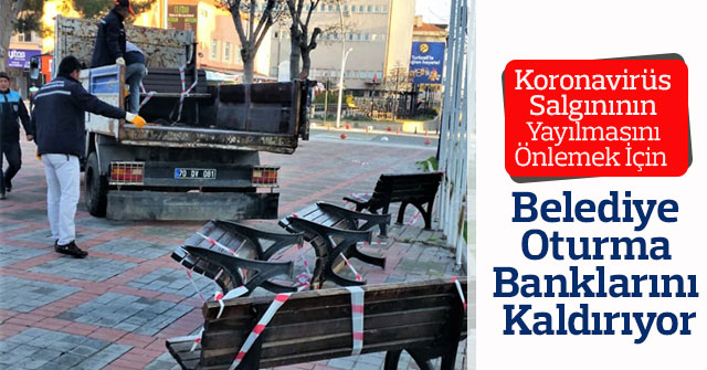 Belediye Oturma Banklarını Kaldırıyor