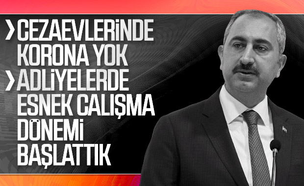 Adalet Bakanı Gül, yargıdaki virüs tedbirlerini açıkladı