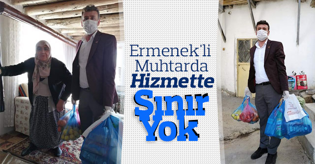 Ermenek'li Muhtarda Hizmette Sınır Yok