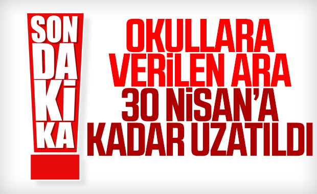 Okullara verilen ara uzatıldı