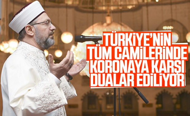 Diyanet İşleri Başkanı koronavirüse karşı dua okudu