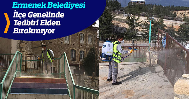 Ermenek Belediyesi İlçe Genelinde Tedbiri Elden Bırakmıyor