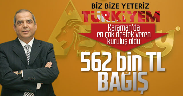 Saray Holdingten rekor bağış