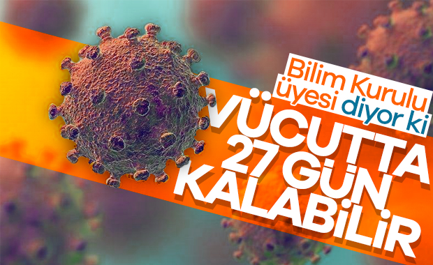 Bilim Kurulu Üyesi Çelik: Virüs 27 gün vücutta kalabilir