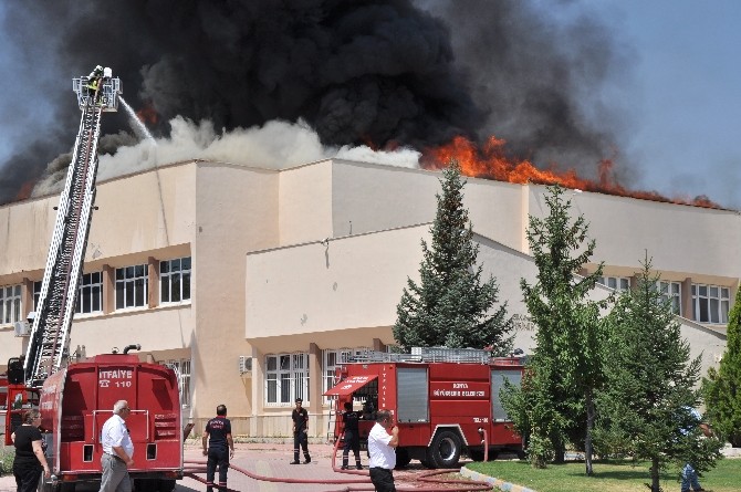 Selçuk Üniversitesi Veteriner Fakültesinde Yangın