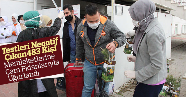 Testleri Negatif Çıkan 483 Kişi Memleketlerine Uğurlandı